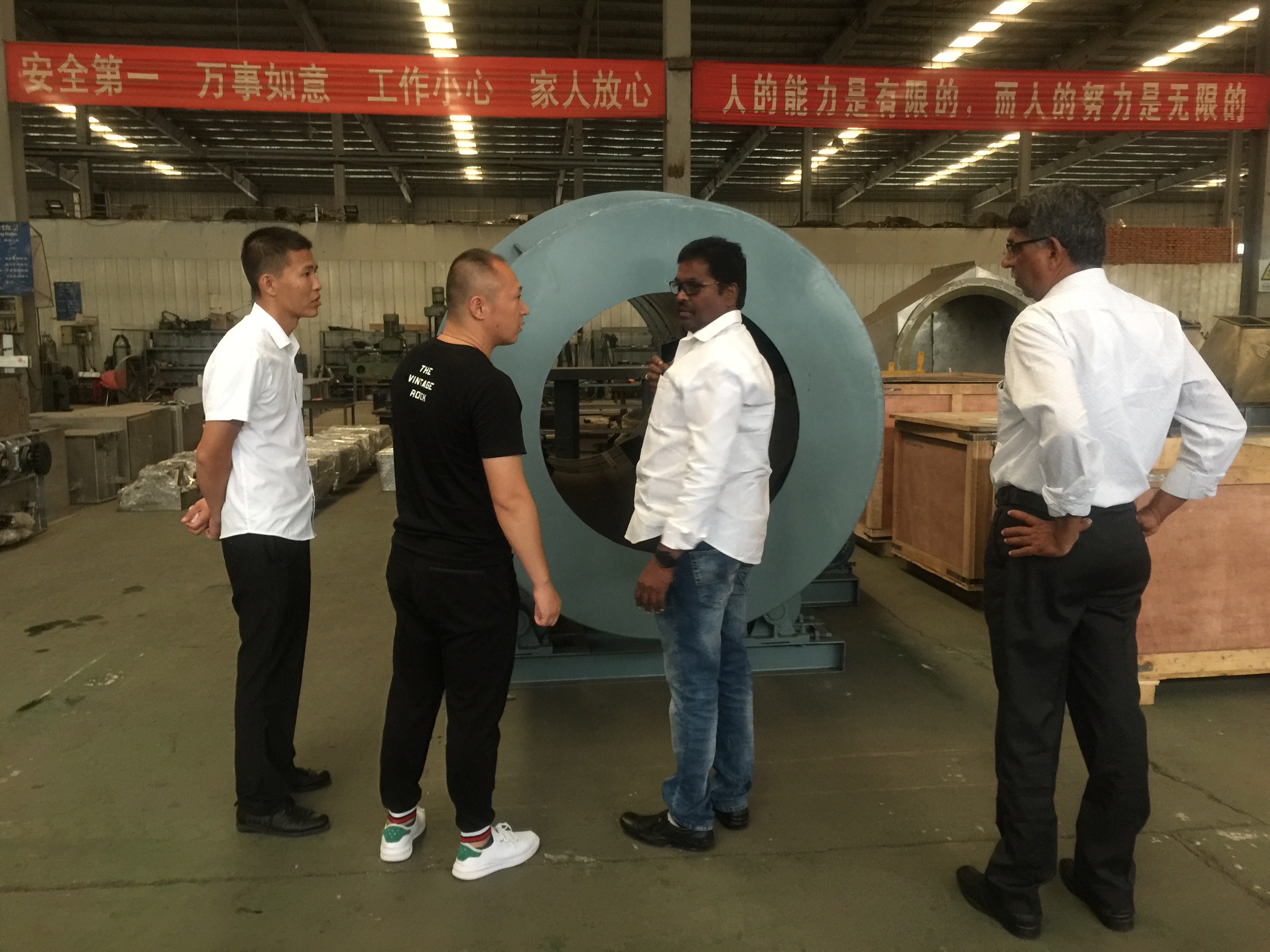 Fertilizer blending machine workshop