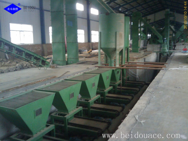 Feeding part of organic fertilizer equipment
