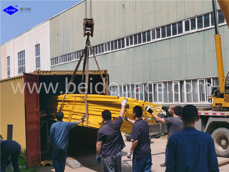 NEW FERTILIZER PRODUCTION LINE BEING LOADED AT FACTORY
