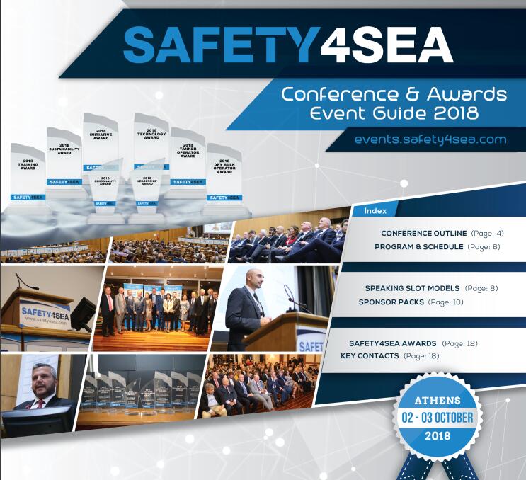 Congratulations！ To attend SAFETY4SEA Conference & Awards 2018 in Greece as a sponsor