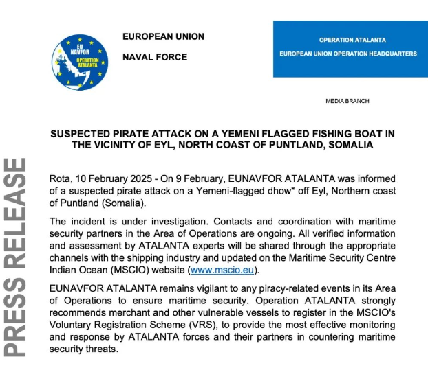 Suspected pirates are back in Somalia，pay close attention to the vessel equipped with Anti Piracy Spike Fence!