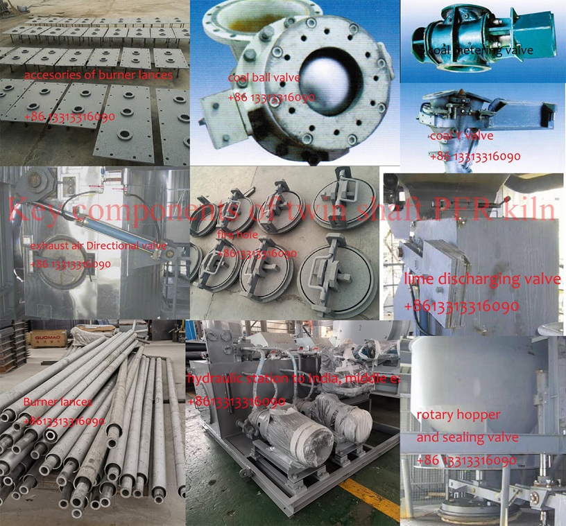 critical parts in twin shaft PFR kiln