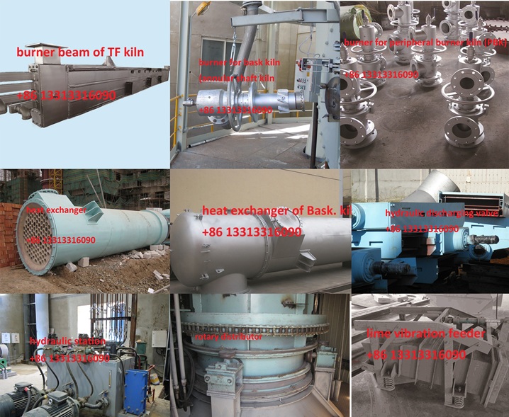 critical parts in single shaft kiln
