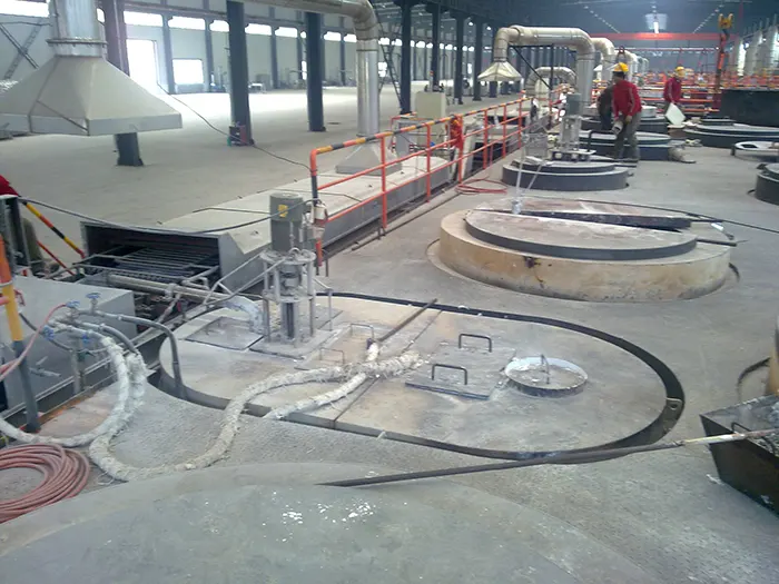 Refinery Furnace, ingot casting machine
