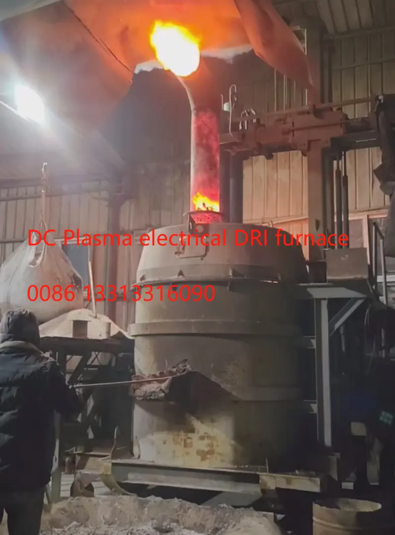 DC Plasma electrical furnace DRI