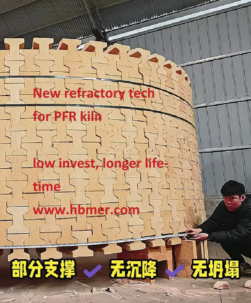 Multiple Patented Refractory Technologies of Twin shaft PFR kiln