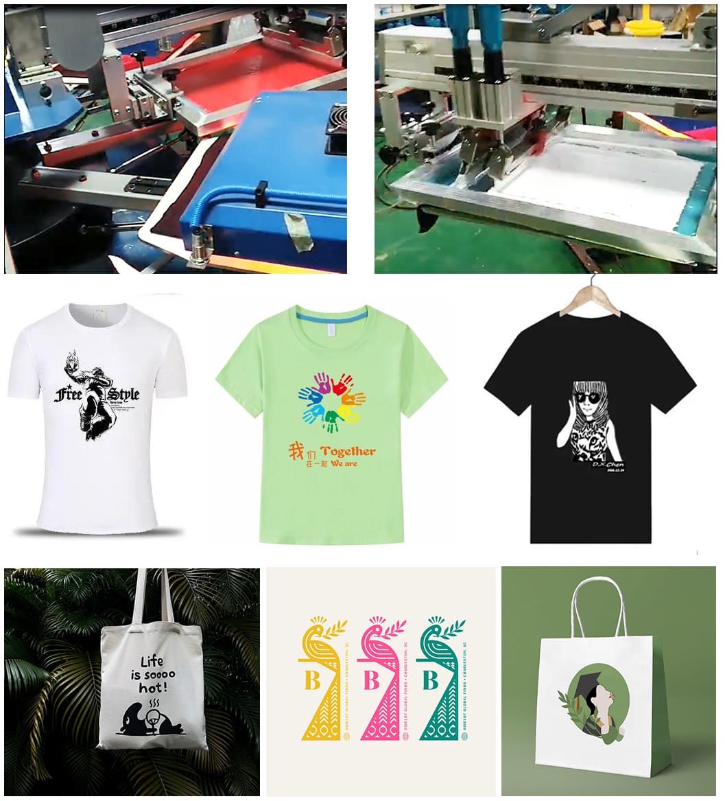 3 color 8 stations screen printer
