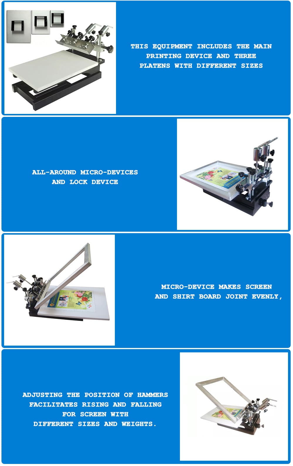 1 color 1 Station Screen Printer