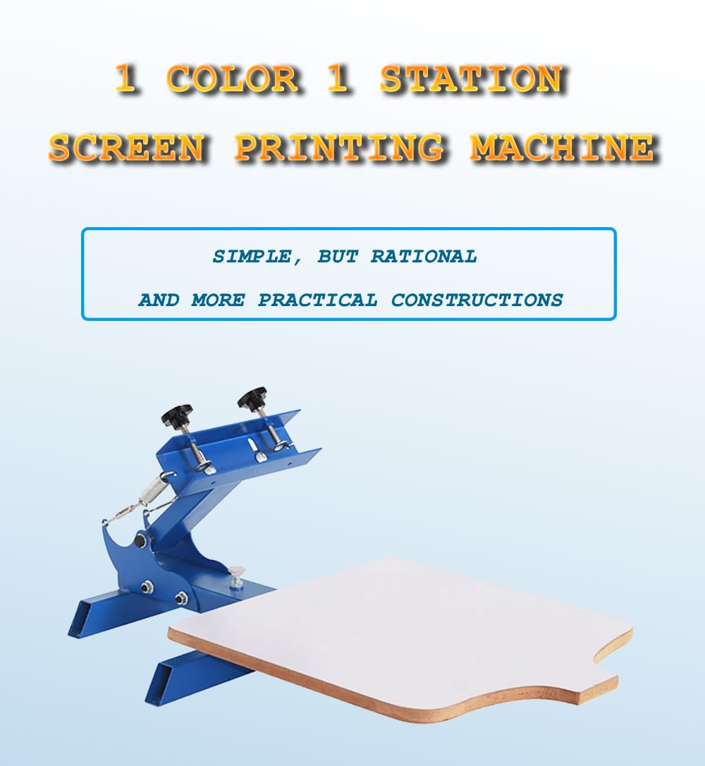 1 color 1 station Screen printer