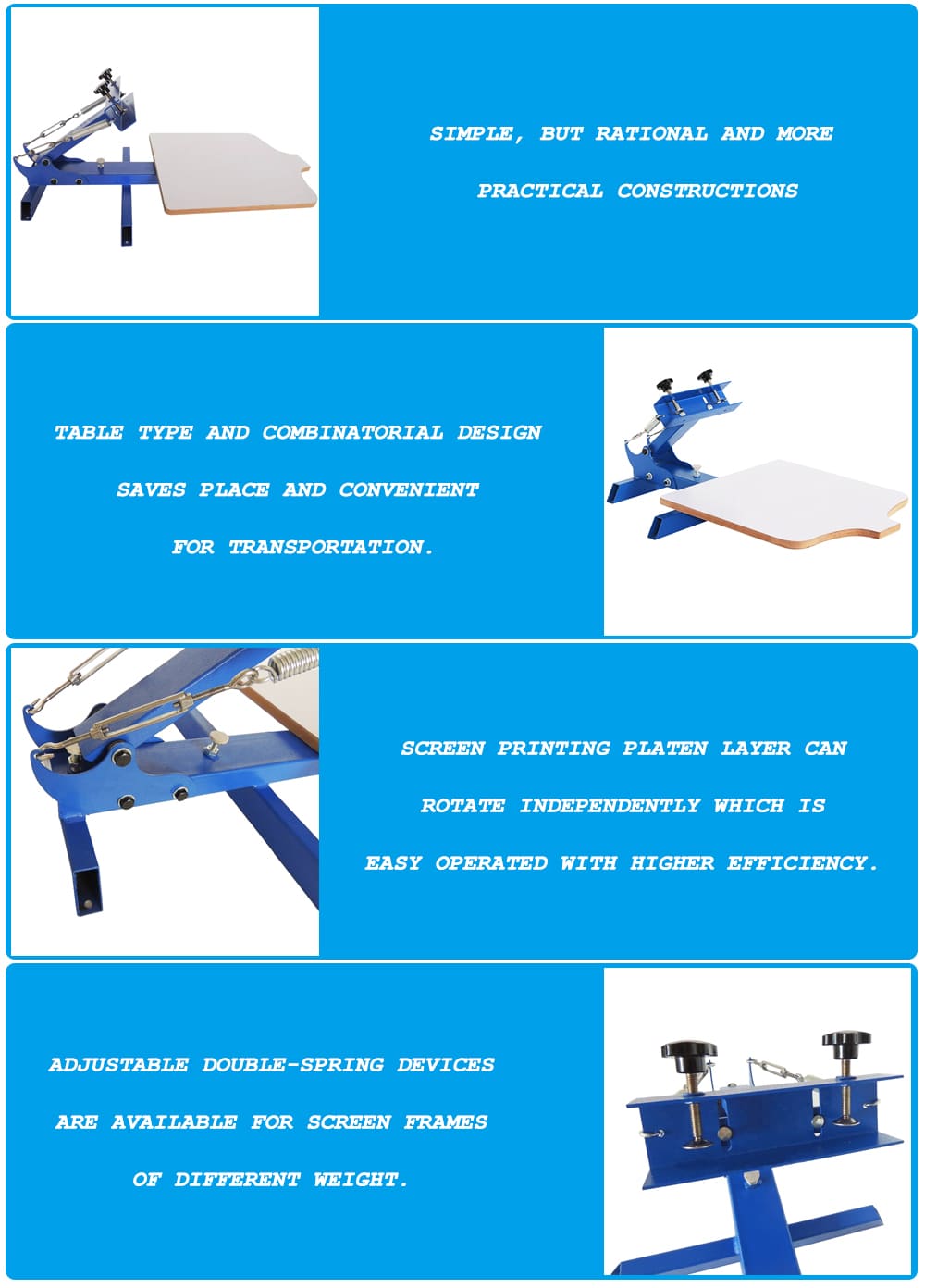 1 color 1 station Screen printer