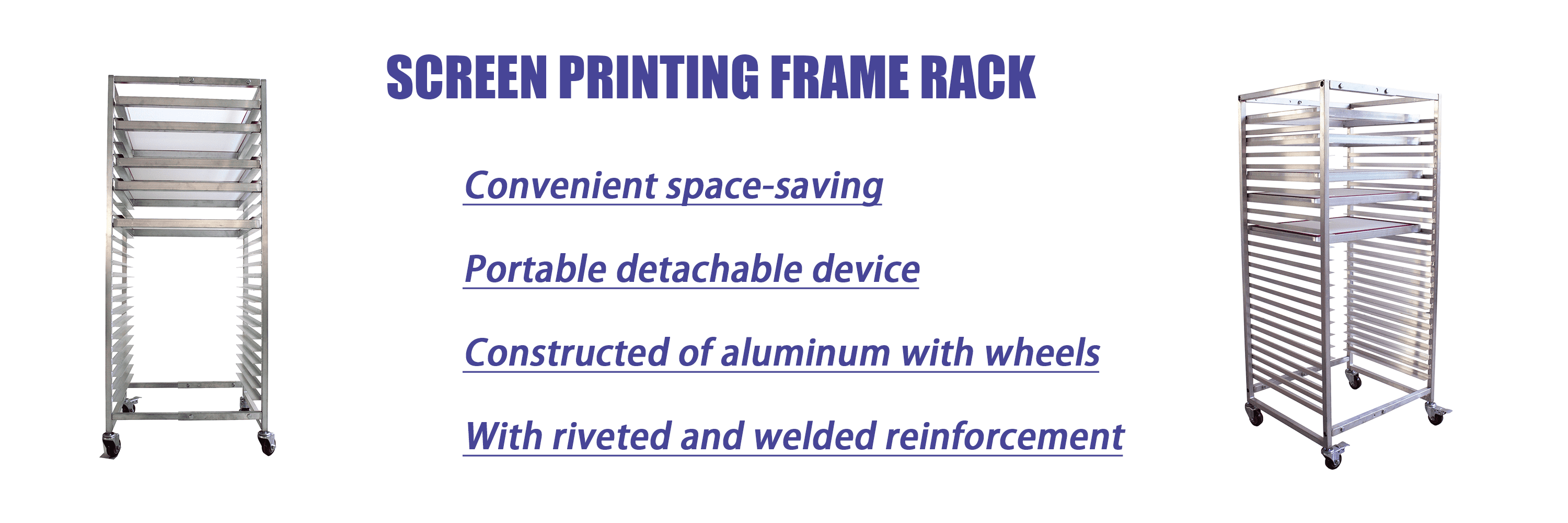 Screen printing frame drying rack