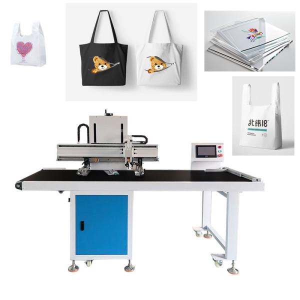 Vertical Screen Printing Machine With Belt