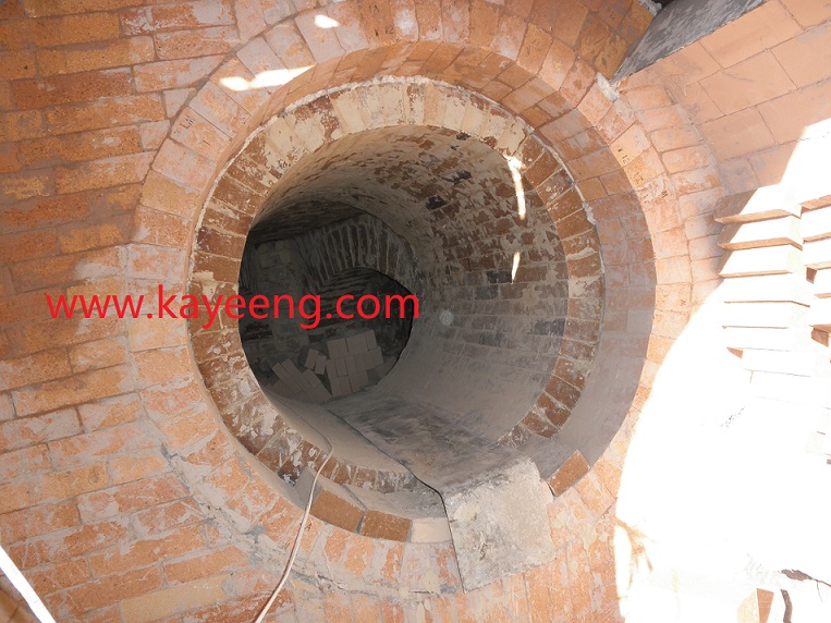 Inner Mongolia chemical company 3x500tpd annular shaft kilns refractory revamping