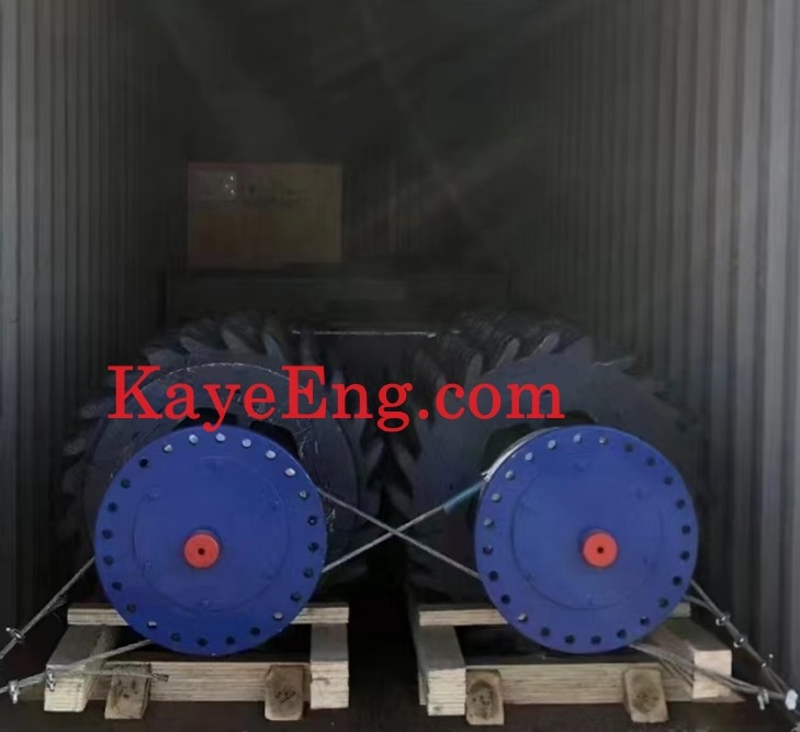 High-est efficiency twin roller crusher dispatch to Middle Asia clients