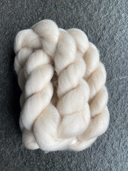 Pure Chinese Sheep Wool Tops Lt.grey