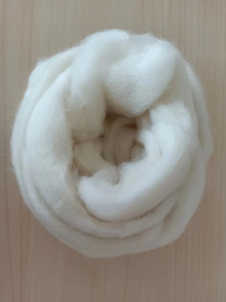 Pure Chinese Sheep Wool Tops White