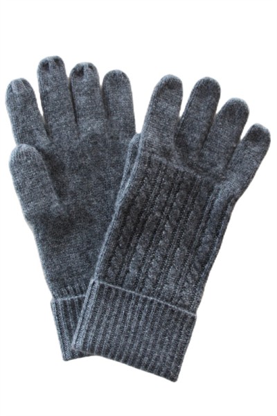 Cable knitted cashmere Telefingers Gloves