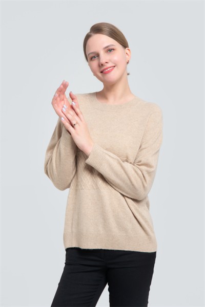 Crew neck casshmere sweater