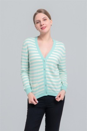 Women's V-neck button cardigan, Women's V-neck button cardigan