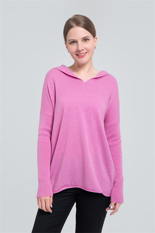 Long hoody sweater