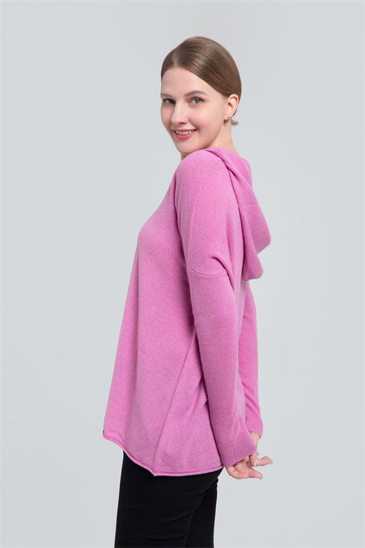Long hoody sweater
