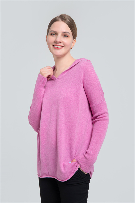 Long hoody sweater