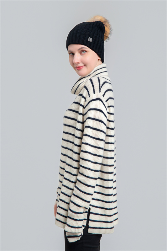 Rib cashmere beanie Rib cashmere beanie