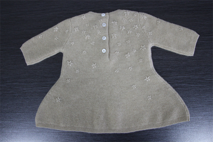 Children's embroidery round neck dress