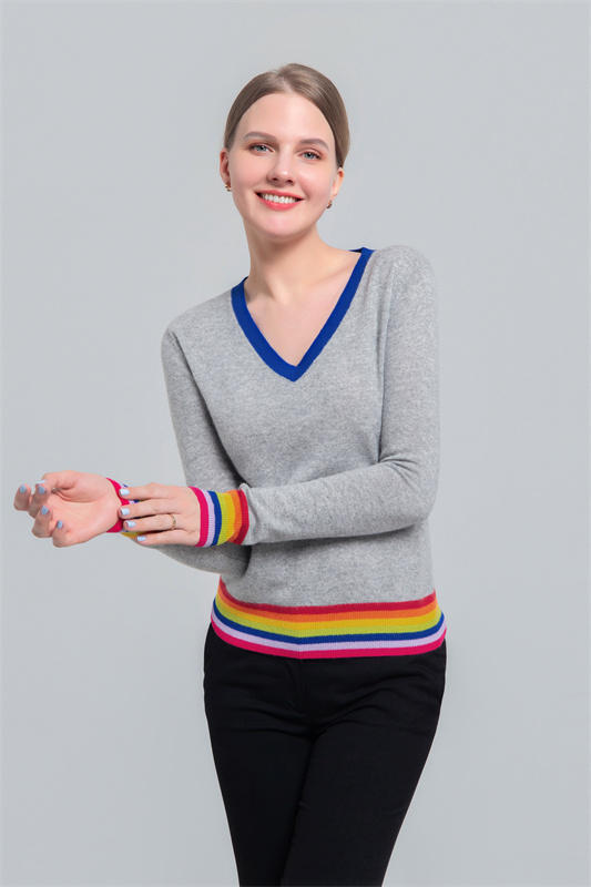 Women's V neck pullover