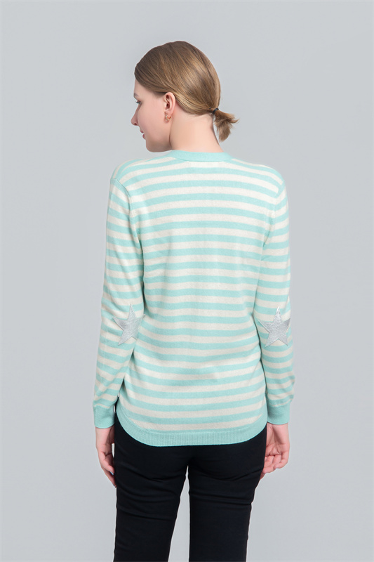 Women's V-neck button cardigan