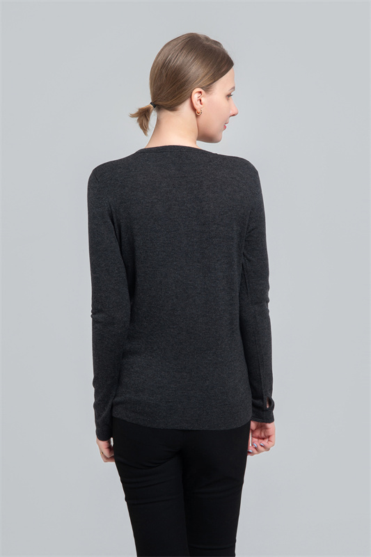 Wool sweater with intarsia letters Wool sweater with intarsia letters