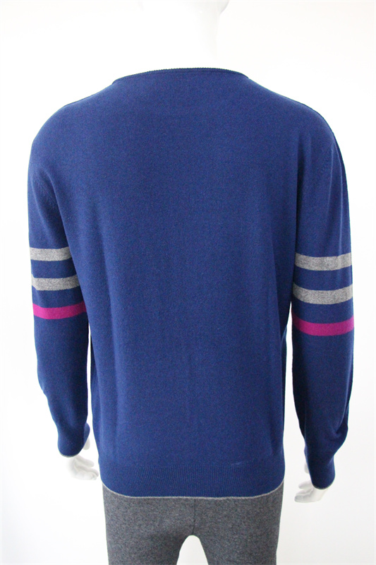 Men's round neck cashmere pullover