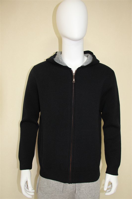 Men's zipper hoody cardigan