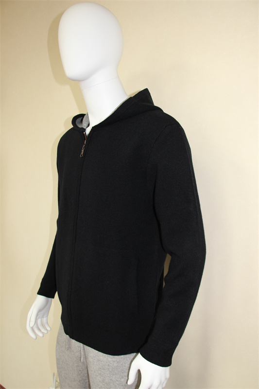 Men's zipper hoody cardigan