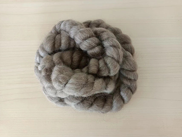 Pure Chinese Sheep Wool Tops Brown