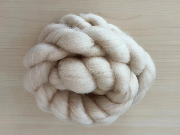 Pure Chinese Sheep Wool Tops Lt.grey