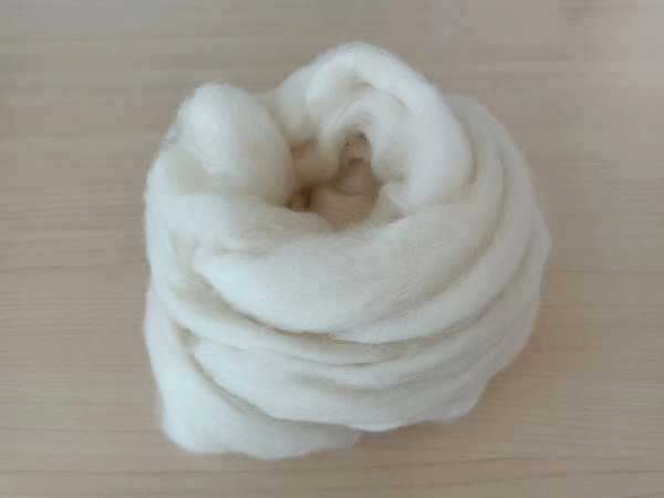 Pure Chinese Sheep Wool Tops White