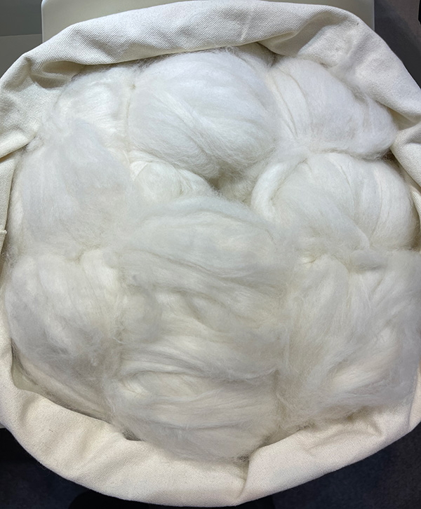 Pure Chinese Sheep Wool Tops White