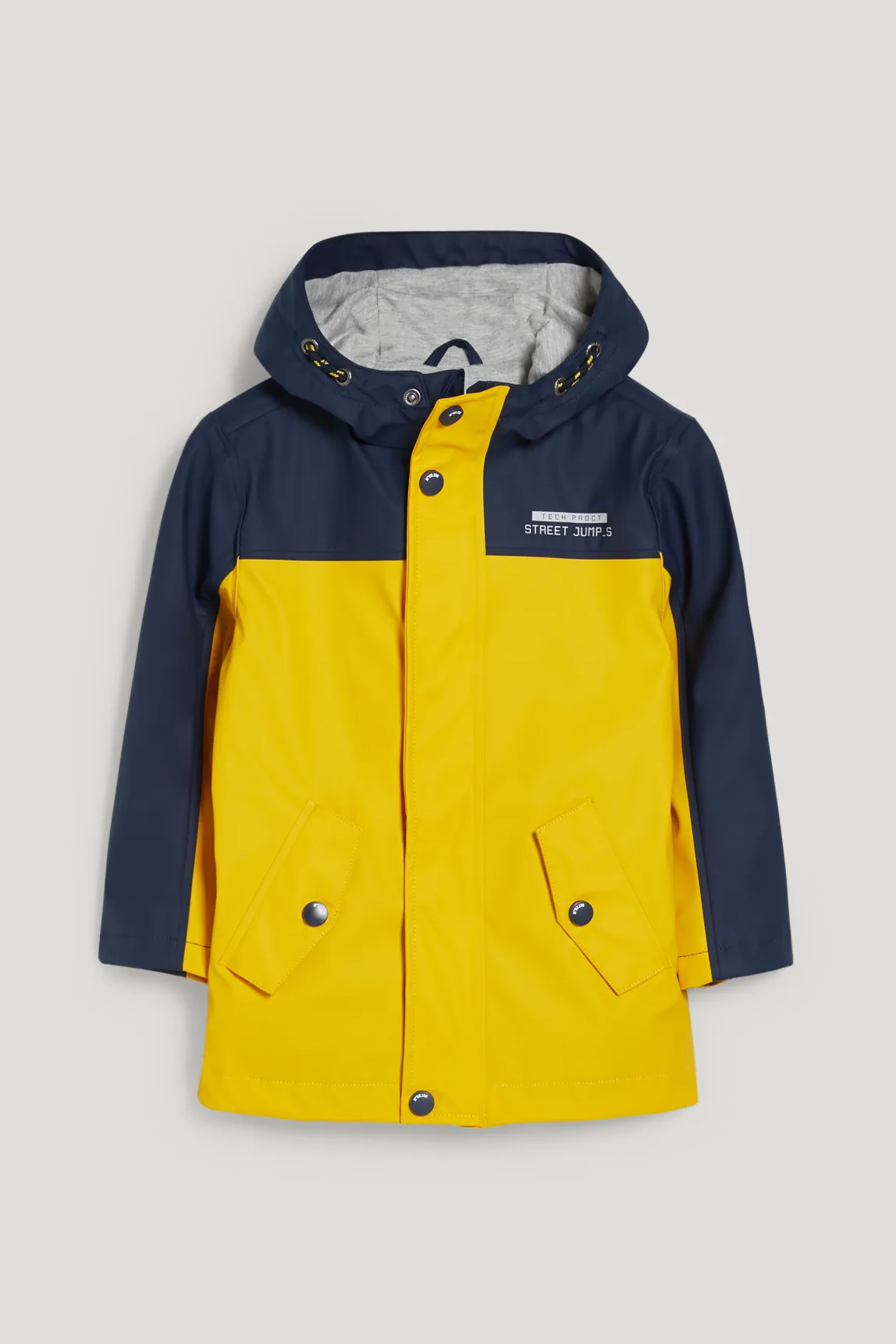 Yellow boy rainjacket, Yellow boy rainjacket